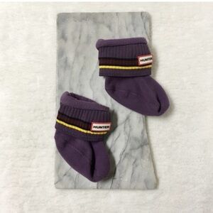 Hunter Original Baby Boot Liner Socks Purple Size 5-7 Boot